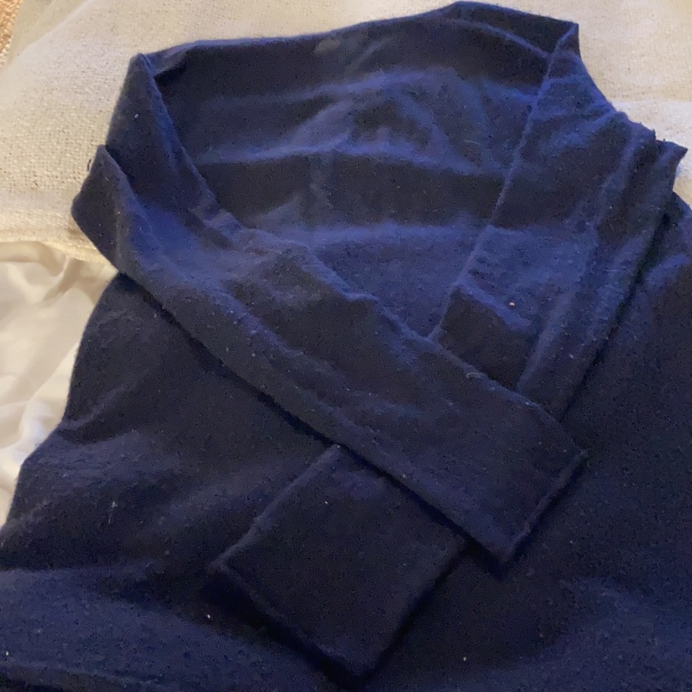 The Row navy tunic sweater - Picture 7 of 7